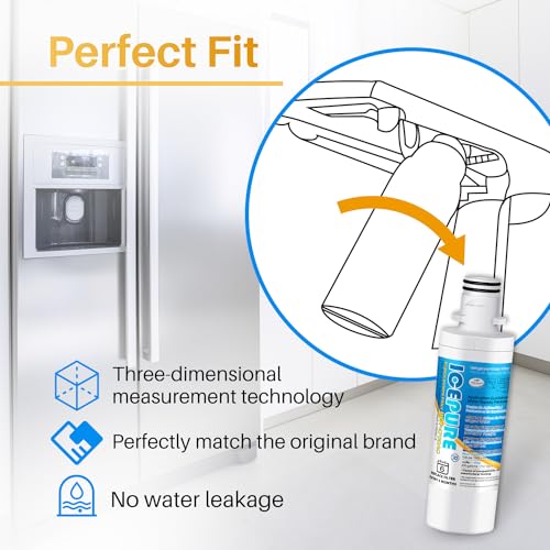 ADQ747935 Refrigerator Water Filter and Air Filter Replacement for LG ® LT1000P® (5 Count)