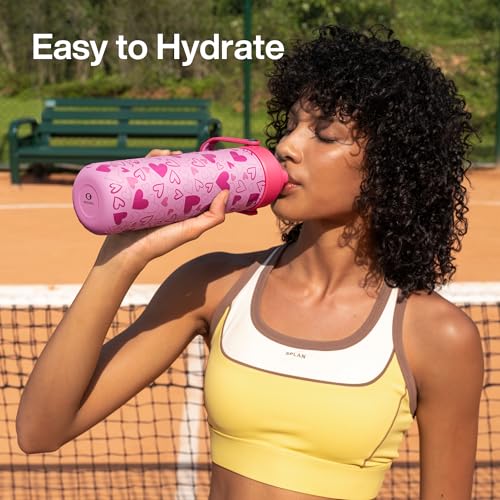 Insulated Water Bottle with Straw Stainless Steel Water Bottle