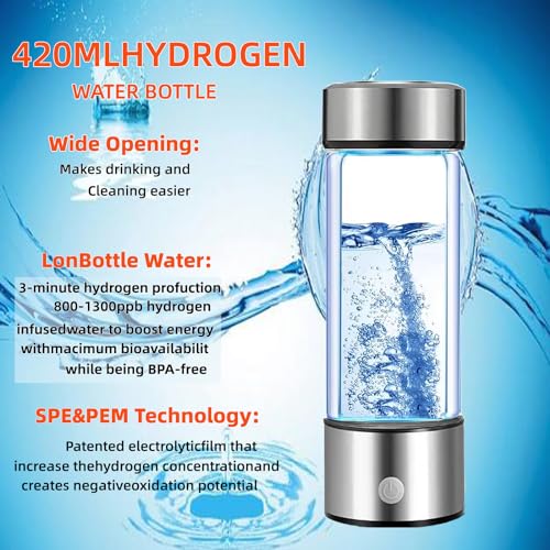 Hydrogen Water Bottle Generator 2 Pack 2025 w SPE