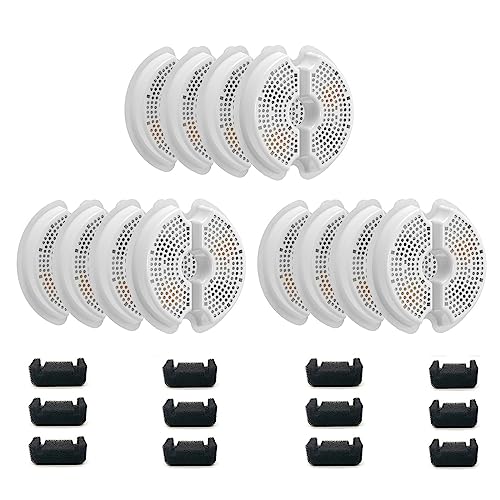 12 Pack Cat Water Fountain Filters with Sponges for 67oz