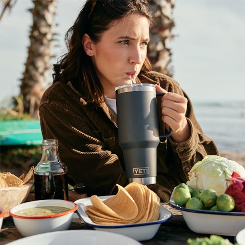 Rambler 42 oz Tumbler with Handle and Straw Lid
