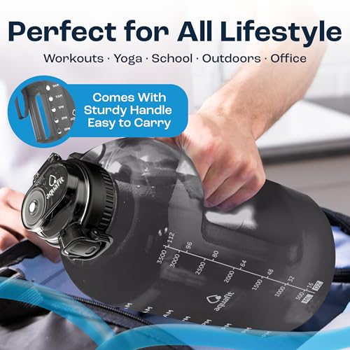 Gallon Water Bottle with Time Marker