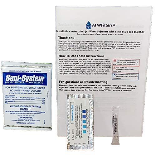 AFW Filters IRON Pro 2 Combination water softener iron filter Fleck 5600SXT digital metered valve for whole house