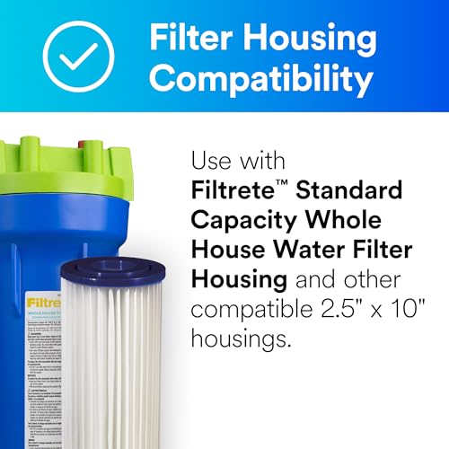 Standard Capacity Whole House Pleated Replacement Water Filter 3WH (2 Count)