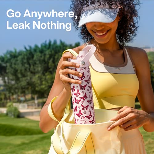 Insulated Water Bottle with Straw Stainless Steel Water Bottle