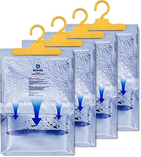 4 Pack Premium Moisture Absorbers for Home (64 Ounce)