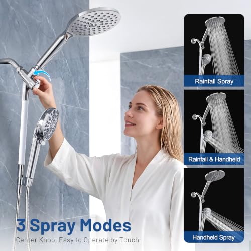 Dual Filtered Rain Shower Head Combo