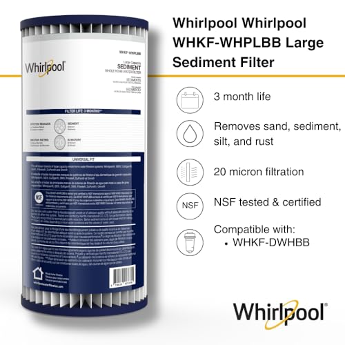 WHKF WHPLBB Whole House Large Capacity Pleated Sediment Filter
