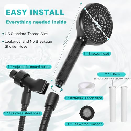 Filtered Shower Head with Handheld