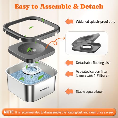 Stainless Steel Dog Water Bowl No Spill