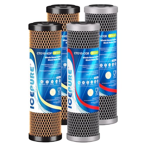 2.5" x 10" Whole House Water Filter Combo Kit (4 Count)