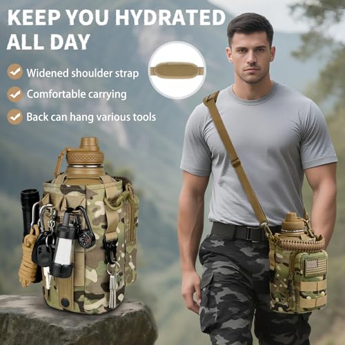 Half Gallon Water Bottle Insulated with Sleeve