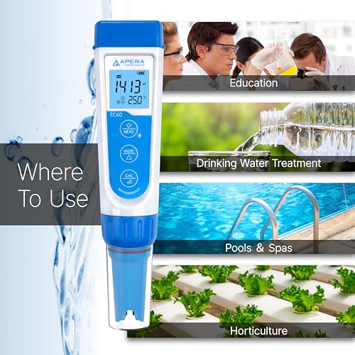 LLC AI314 Premium Series EC60 Waterproof Conductivity Pocket Tester Kit