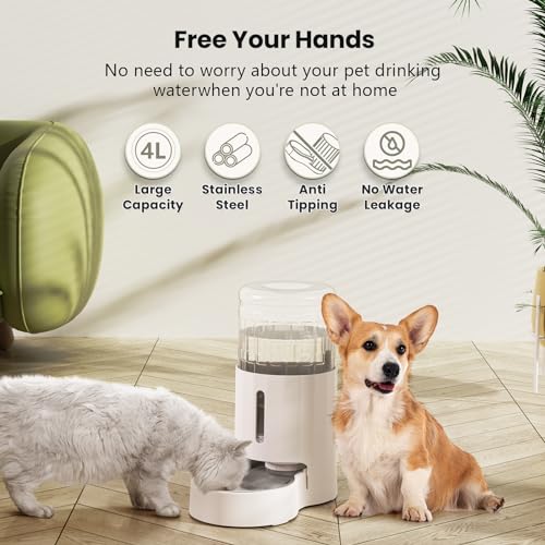 4L Pet Water Dispenser Without Electricity Unplugged Automatic