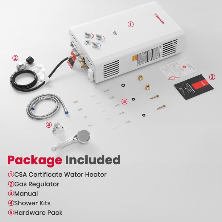 16L Outdoor Tankless Water Heater Propane