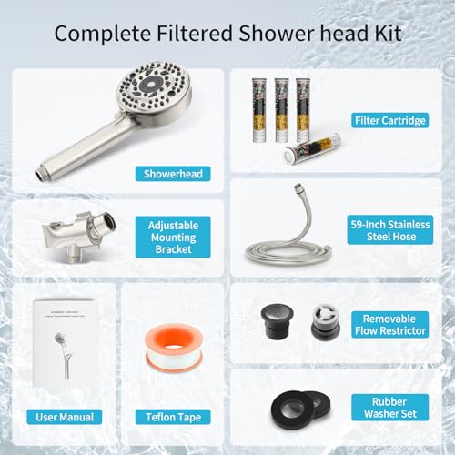 Filtered Shower Head with Handheld