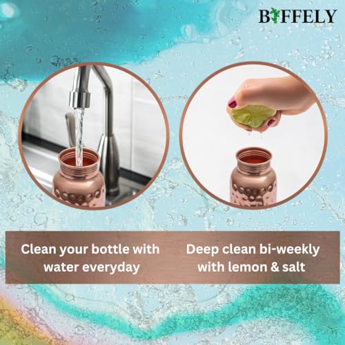 100% Pure Copper Water Bottle for Drinking