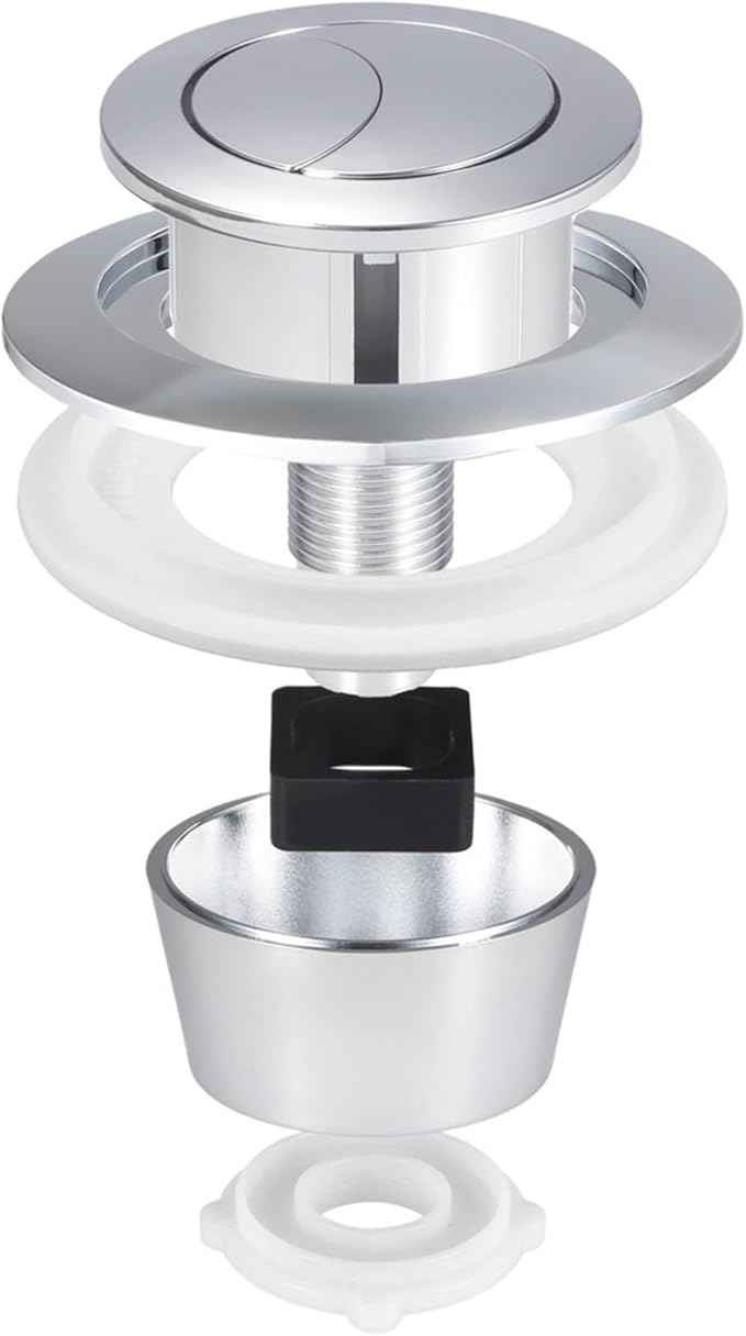 Toilet Push Button Replacement 2Pcs Dual Flush Push Button Toilet Cistern Replacement 20mm 40mm 50mm 60mm Aperture Push Button Toilet Flush Button Toilet Acc(Color05)