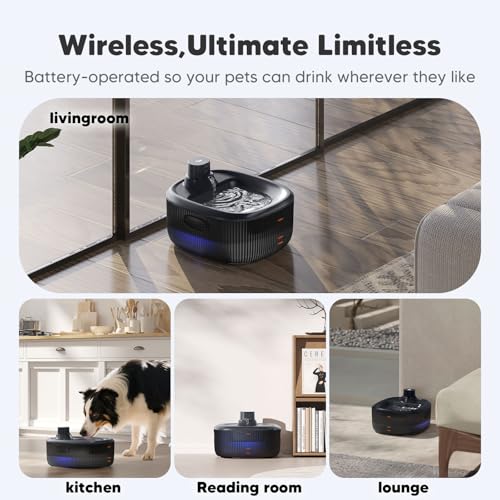 Wireless Dog Water Fountain for Large Dogs