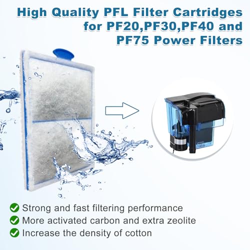 8 Pack Fish Tank Filter Cartridges for PF (8 Count)