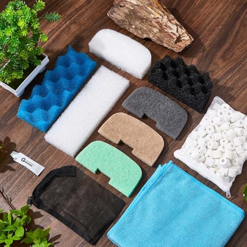 52 Pcs Replacement Filter Media Kit Compatible with Fluval 206 (52 Count)