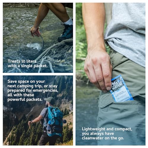 Portable Water Purifier Packets (240 Count)