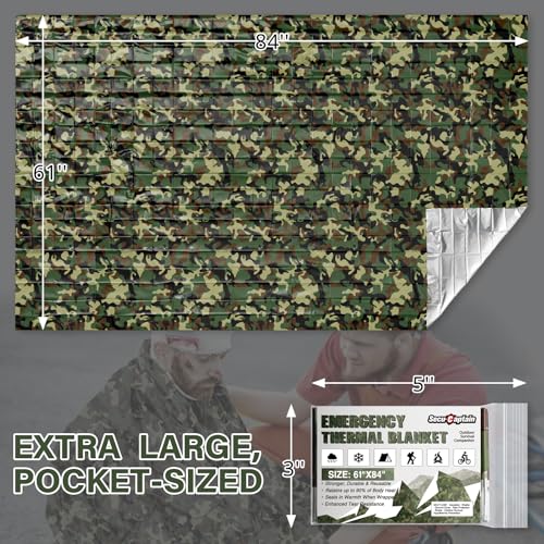 Survival Emergency Thermal Blankets (4 Count)