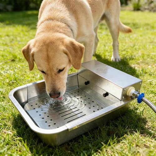 Metal Automatic Dog Water Dispenser Can Separate Large Debris