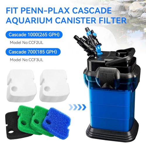 Canister Filter Replacement for Penn Plax 700 (16 Count)
