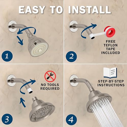 Massage Shower Head With Mist