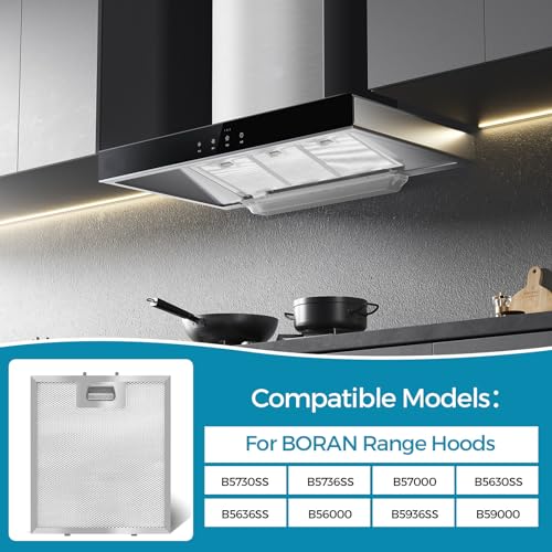 Range Hood Filter Replacement 10.25x9x0.35Inch (2 Count)