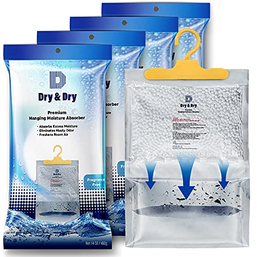 4 Pack Premium Moisture Absorbers for Home (64 Ounce)