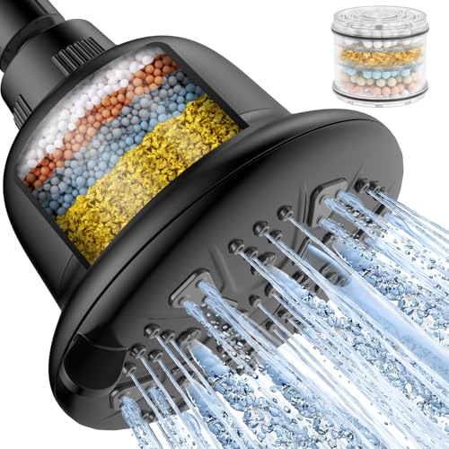 Filtered Shower Head Matte Black