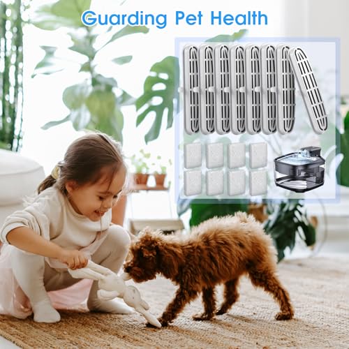 16 Pack Cat Water Fountain Filters