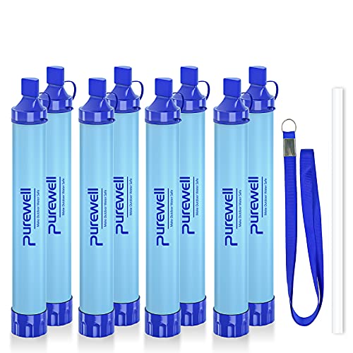 Outdoor Water Filter Personal Water Filtration Straw Emergency Survival Gear Water Purifier for Camping Hiking Climbing Backpacking