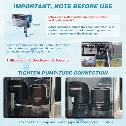 Large Hang on Back Aquarium Filter w
