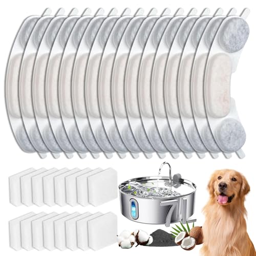 12 Sets Pet Dog Replacement Filters Compatible with Smartoo 7l (12 Count)