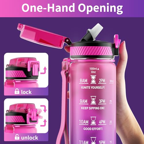 Water Bottle with Straw