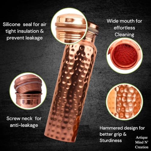 Pure Copper Water Bottle 34 oz