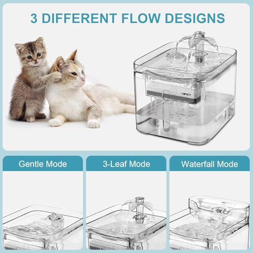 3L Automatic Cat Water Fountain Full Transparency
