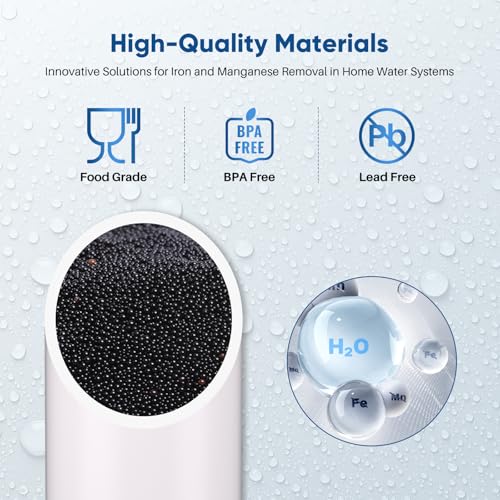 5 Micron 20" x 4.5" RFN20BB Whole House Iron & Manganese Reduce Water Filter Replacement Cartridge