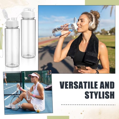 100 Pieces Reusable Plastic Water Bottles Bulk (100 Count)