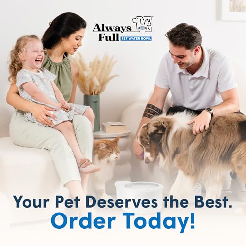9" Self Refilling Dog Water Bowl with Wall Unit