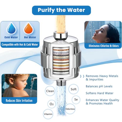 25 Stage Shower Filter Replacement Cartridge (4 Count)