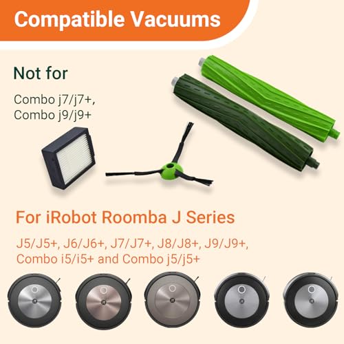 Replacement Parts Compatible with iRobot Roomba J7 J7+ J5 J5+ J6 J6+ J8 J8+ J9 J9+ i e j Series Robotic Vacuum Cleaner Accessories Kit