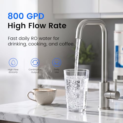 U01 Tankless Reverse Osmosis Water Filter System 800 GPD