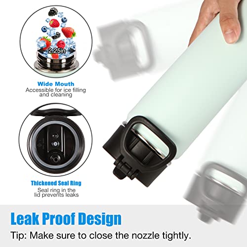 Insulated Water Bottles with Straw Bulk 4 Pack