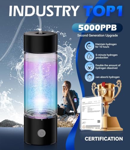 5.0 Upgrade Hydrogen Water Bottle【NO.1