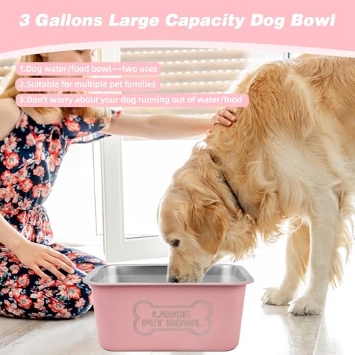 3 Gallons Large Dog Water Bowl