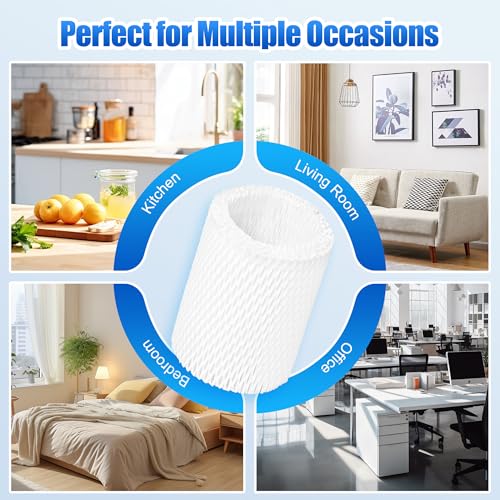4 Pack Upgraded Replacement Wick Filters Compatible with Canopy Bedside & Nursery Humidifiers